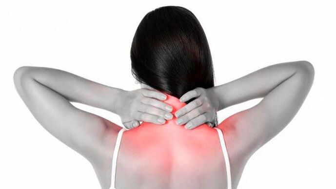 pain in the neck and shoulders with cervical osteochondrosis