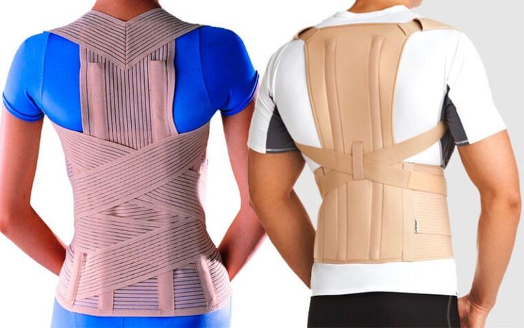 corset for pain in the shoulder blades